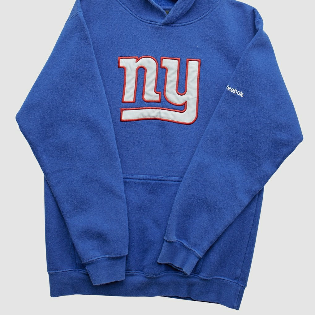 New York Giants Reebok 2000s Hooded Pullover Sweatshirt - Blue Vintage - Fanatics