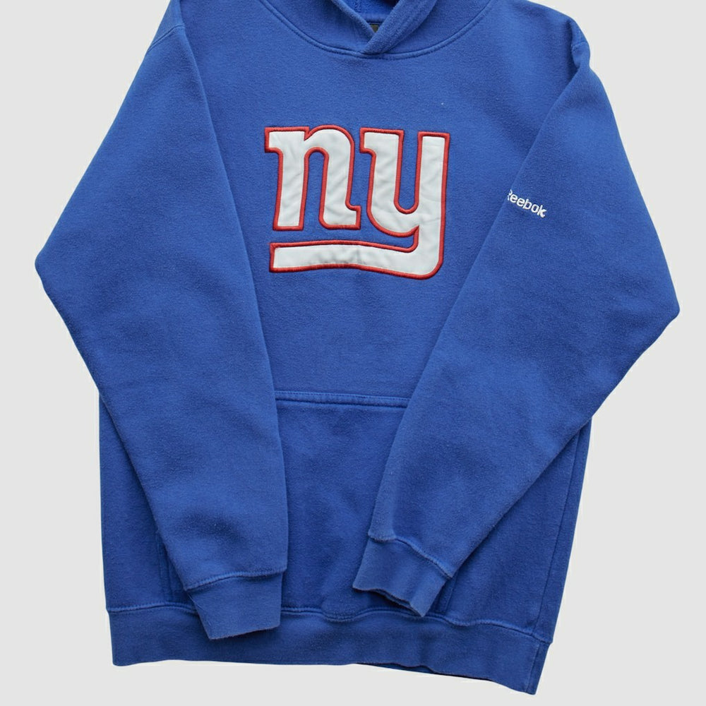 New York Giants Reebok 2000s Hooded Pullover Sweatshirt - Blue Vintage - Fanatics