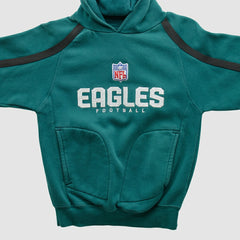 Philadelphia Eagles Reebok 2000s Hooded Pullover Sweatshirt - Teal Vintage - Fanatics
