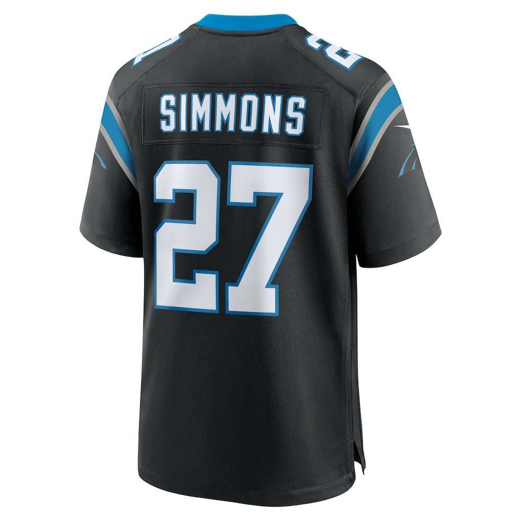 Isaiah Simmons Carolina Panthers Team Game Jersey - Black - Nike