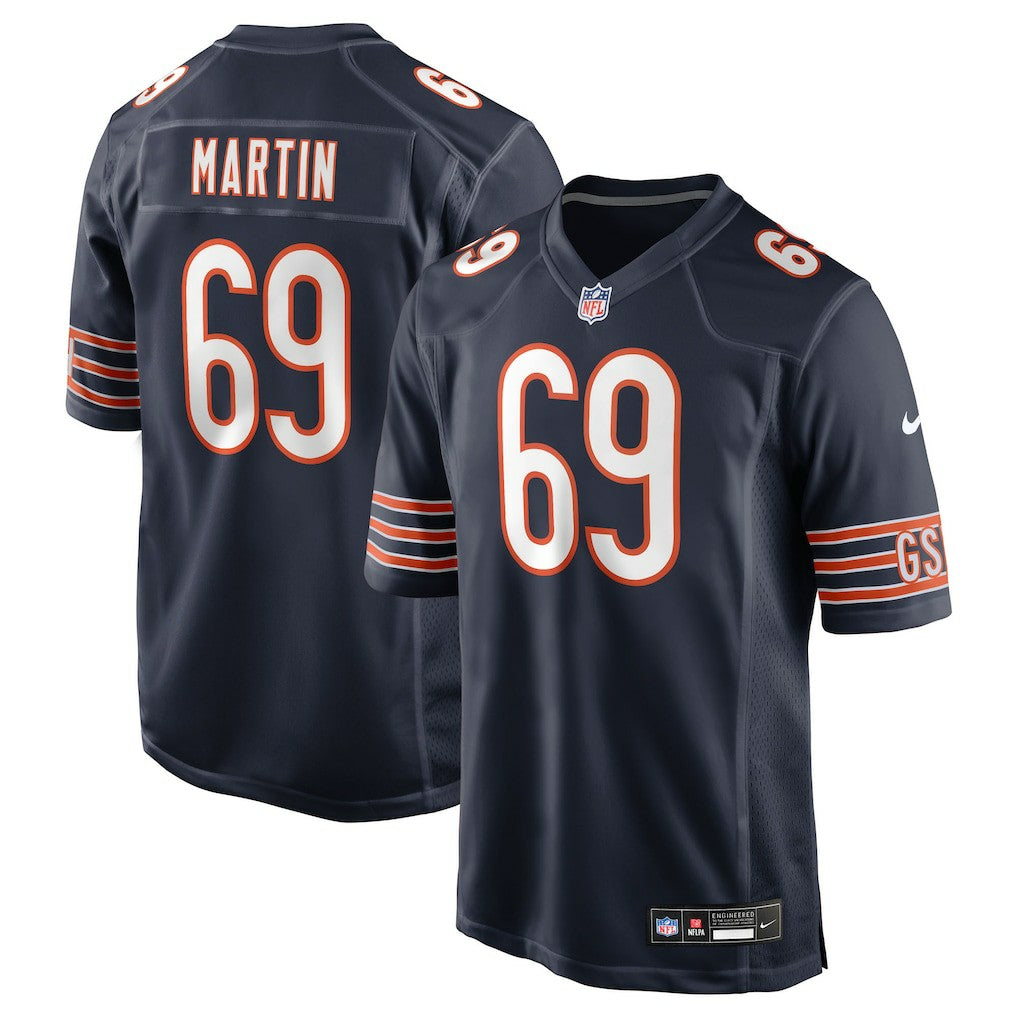 Jeremiah Martin Chicago Bears Team Game Jersey - Navy - Nike
