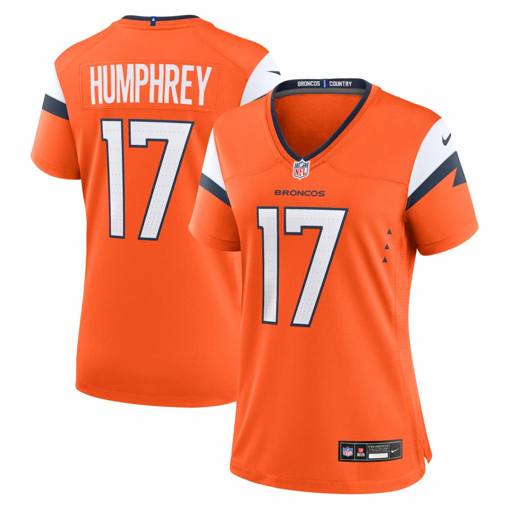 Lil'Jordan Humphrey Denver Broncos Women's Team Game Jersey - Orange - Nike