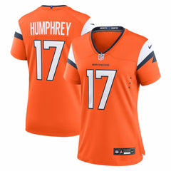 Lil'Jordan Humphrey Denver Broncos Women's Team Game Jersey - Orange - Nike