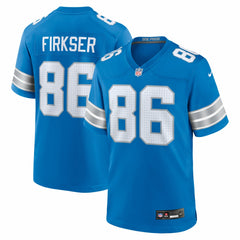 Anthony Firkser Detroit Lions Team Game Jersey - Blue - Nike