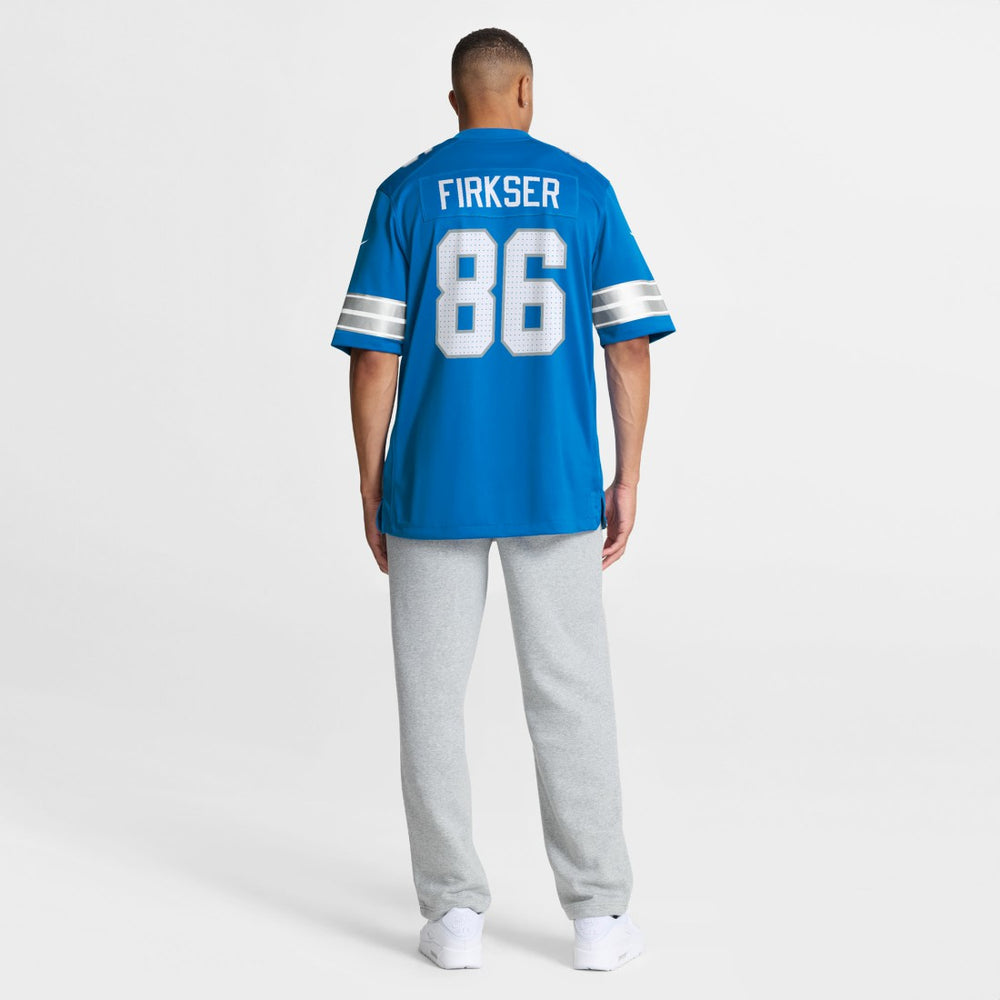 Anthony Firkser Detroit Lions Team Game Jersey - Blue - Nike
