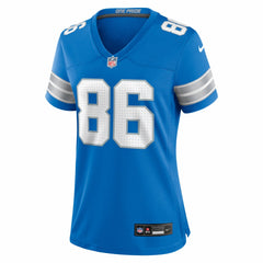 Anthony Firkser Detroit Lions Women's Team Game Jersey - Blue - Nike