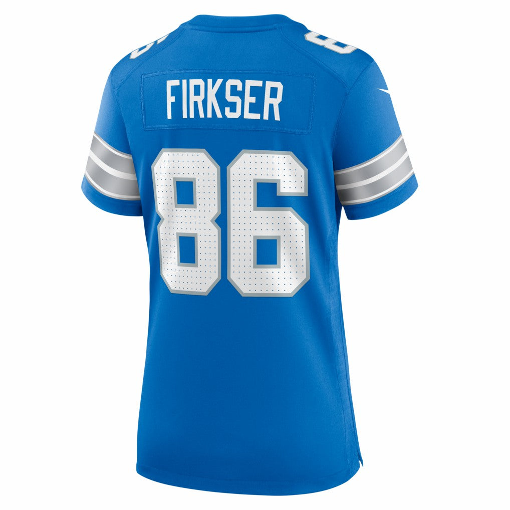 Anthony Firkser Detroit Lions Women's Team Game Jersey - Blue - Nike