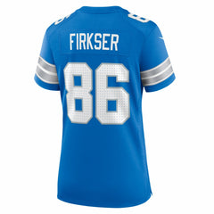 Anthony Firkser Detroit Lions Women's Team Game Jersey - Blue - Nike