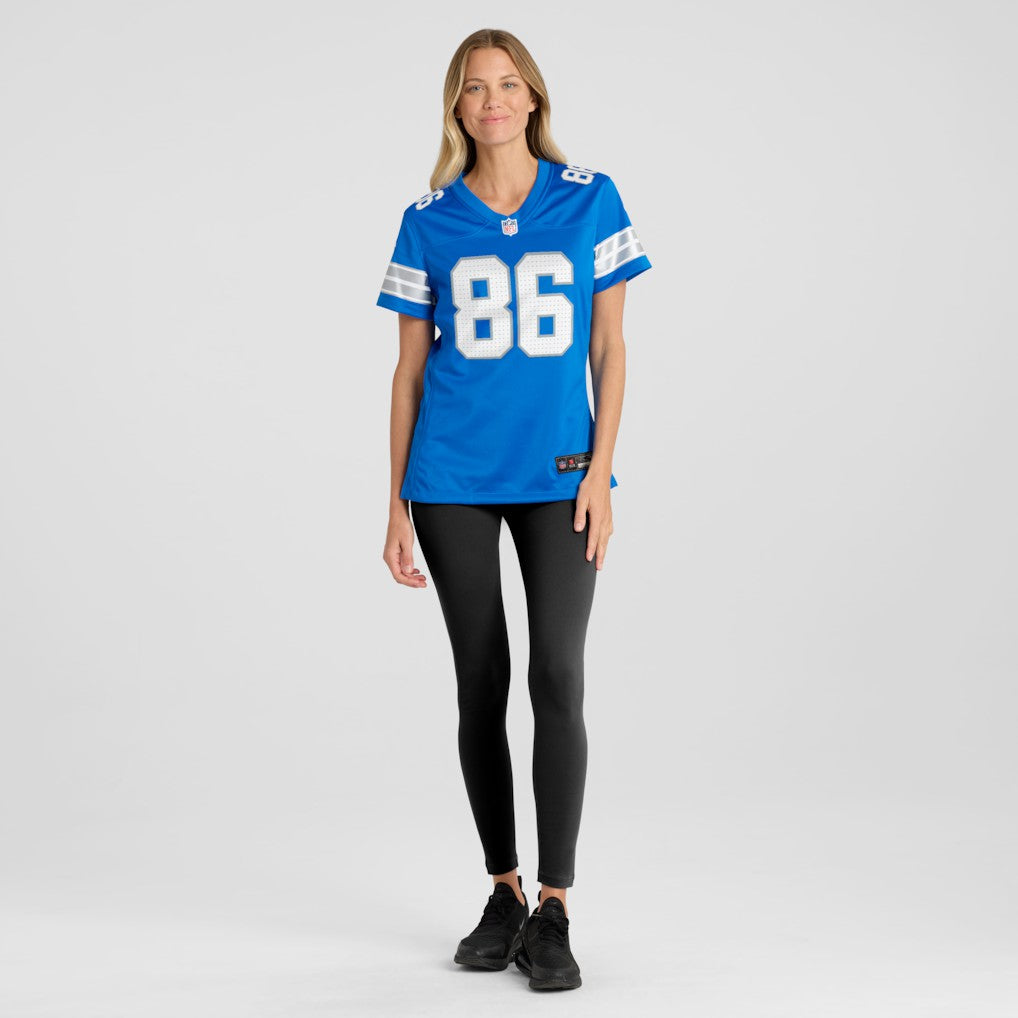 Anthony Firkser Detroit Lions Women's Team Game Jersey - Blue - Nike