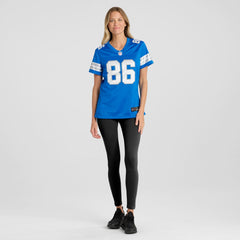 Anthony Firkser Detroit Lions Women's Team Game Jersey - Blue - Nike