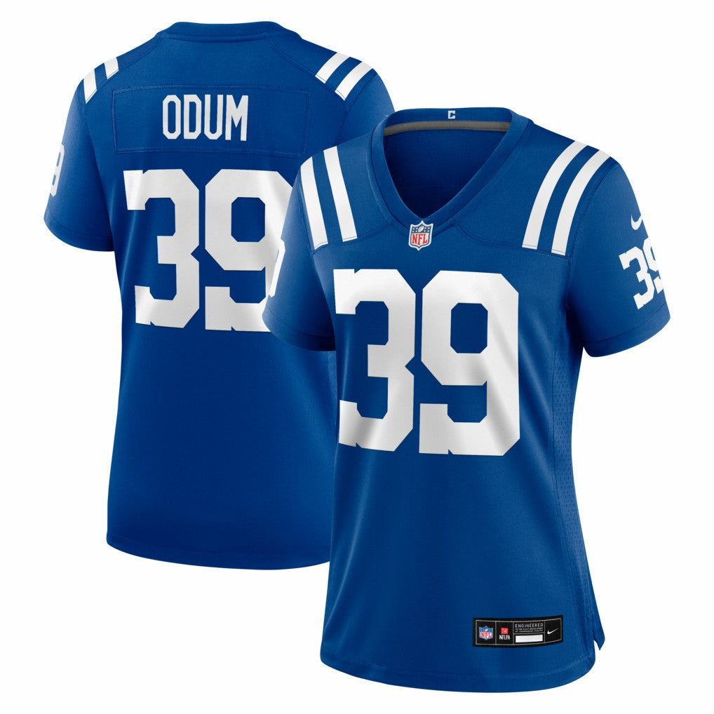 George Odum Indianapolis Colts Women's Team Game Jersey - Royal - Nike
