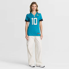 Carter Bradley Jacksonville Jaguars Women's Team Game Jersey - Teal - Nike