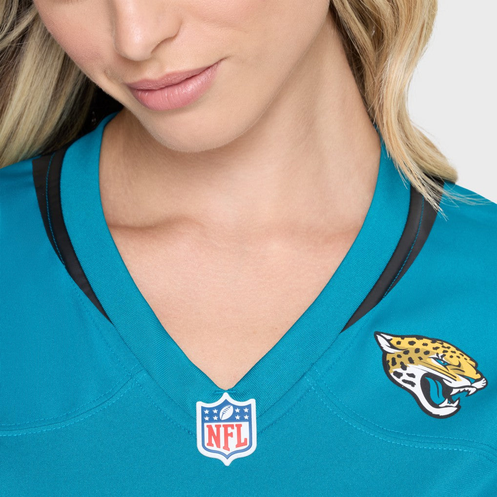 Carter Bradley Jacksonville Jaguars Women's Team Game Jersey - Teal - Nike