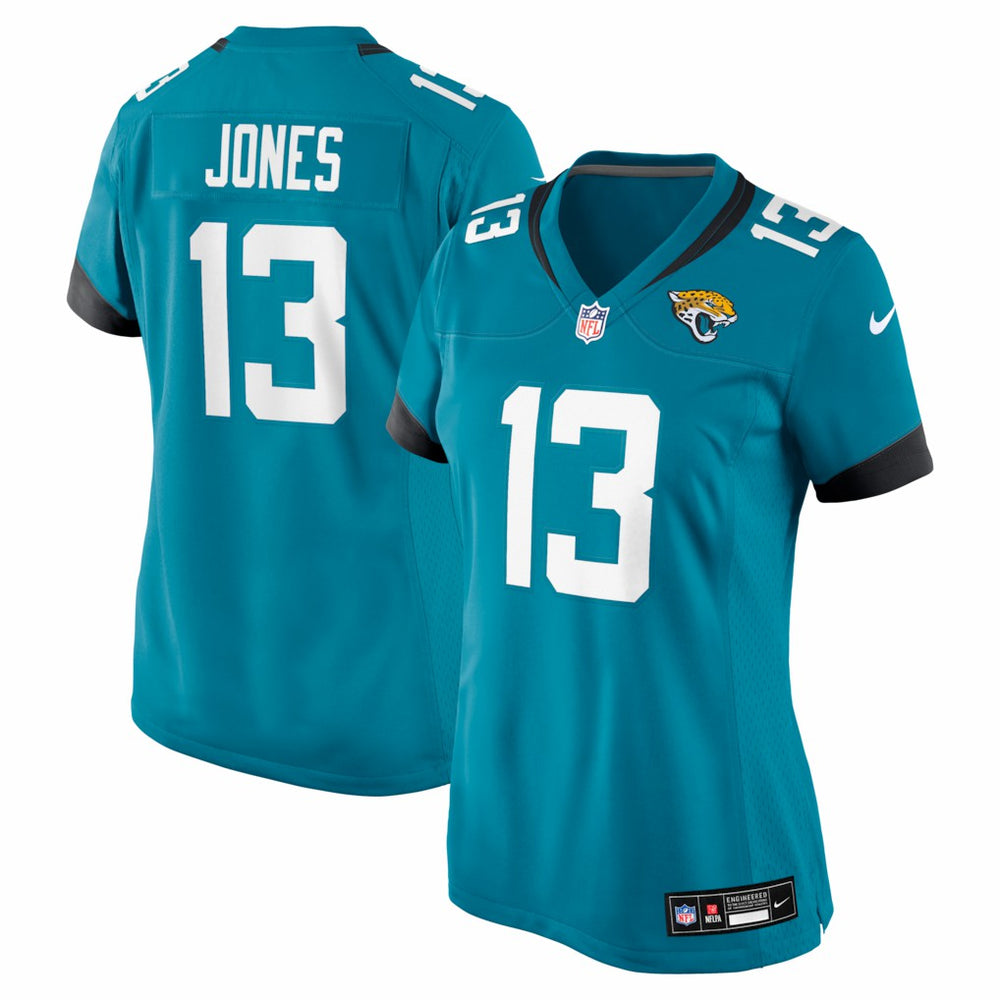 Tim Jones Jacksonville Jaguars Women's Team Game Jersey - Teal - Nike