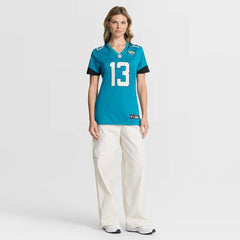 Tim Jones Jacksonville Jaguars Women's Team Game Jersey - Teal - Nike
