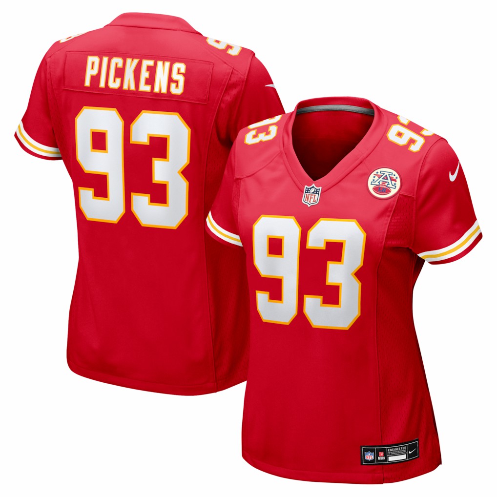 Zacch Pickens Kansas City Chiefs Women's Team Game Jersey - Red - Nike