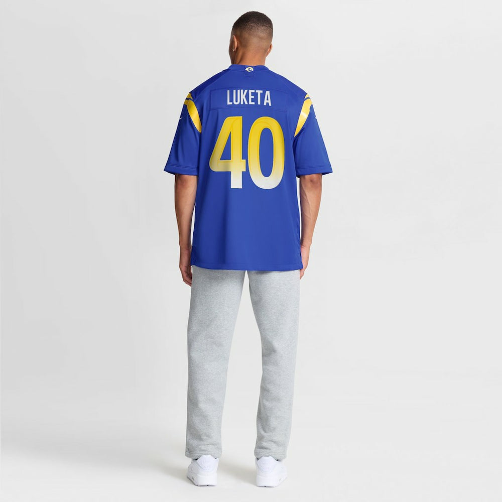 Jesse Luketa Los Angeles Rams Team Game Jersey - Royal - Nike