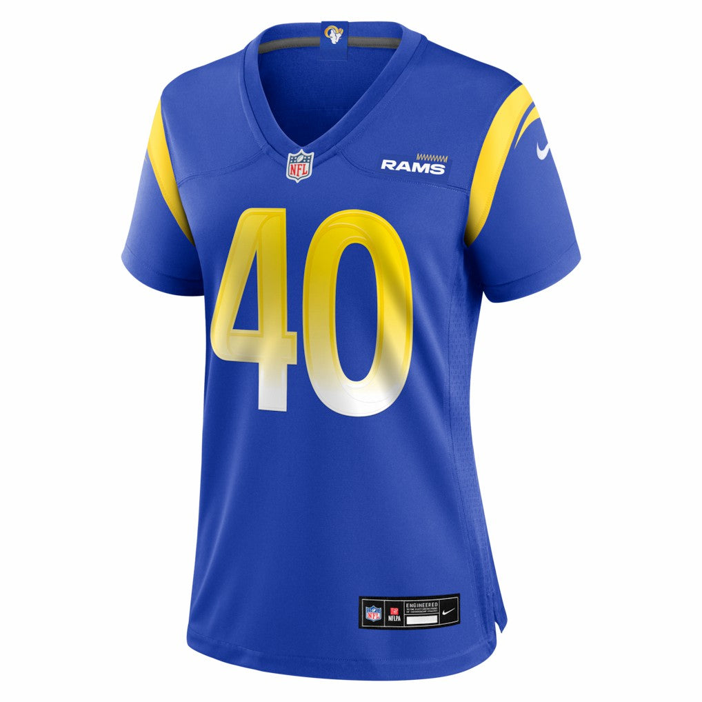 Jesse Luketa Los Angeles Rams Women's Team Game Jersey - Royal - Nike