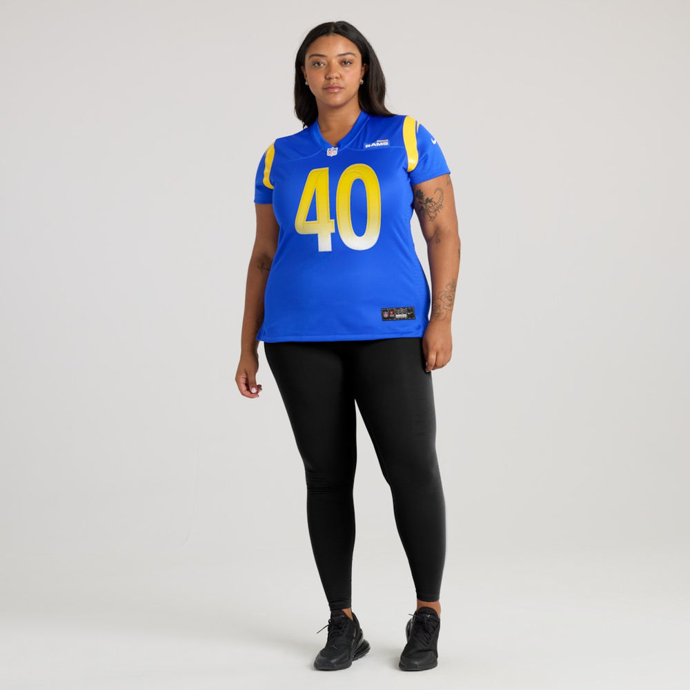 Jesse Luketa Los Angeles Rams Women's Team Game Jersey - Royal - Nike