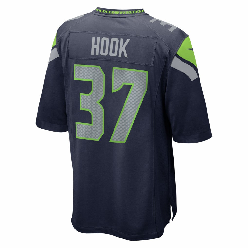 Maxen Hook Seattle Seahawks Team Game Jersey - College Navy - Nike