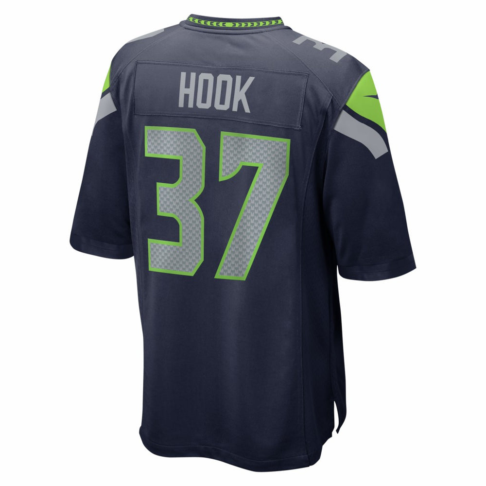 Maxen Hook Seattle Seahawks Team Game Jersey - College Navy - Nike