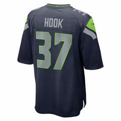 Maxen Hook Seattle Seahawks Team Game Jersey - College Navy - Nike