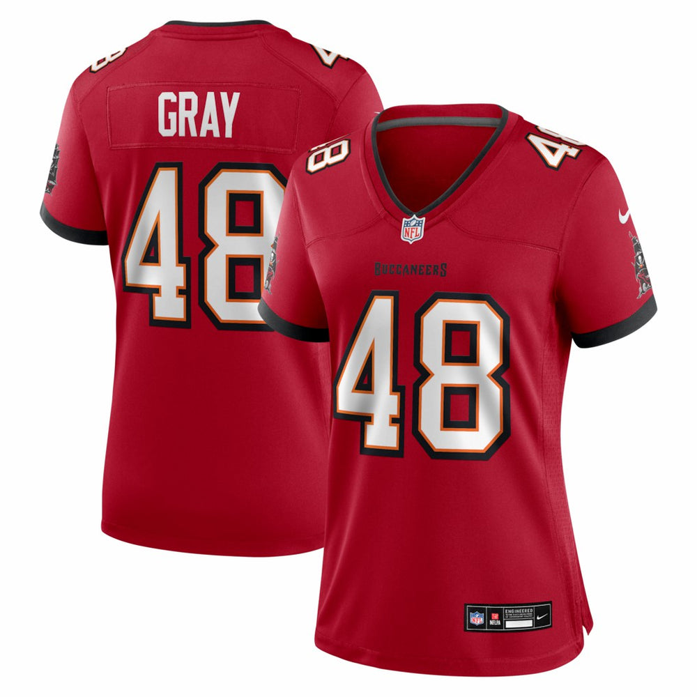 JT Gray Tampa Bay Buccaneers Women's Team Game Jersey - Red - Nike