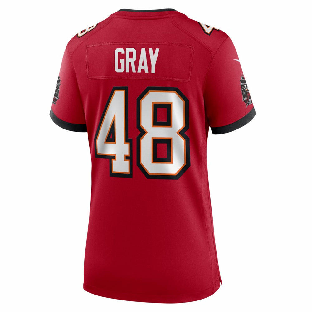 JT Gray Tampa Bay Buccaneers Women's Team Game Jersey - Red - Nike
