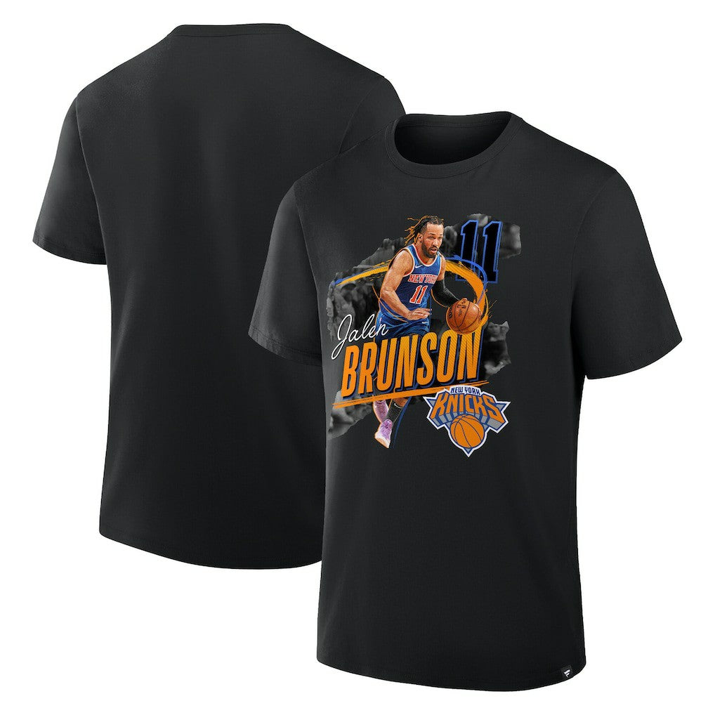 Jalen Brunson New York Knicks Start of Season T-Shirt Black