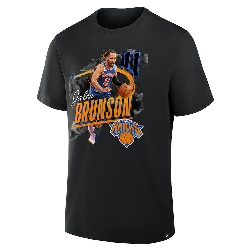 Jalen Brunson New York Knicks Start of Season T-Shirt Black