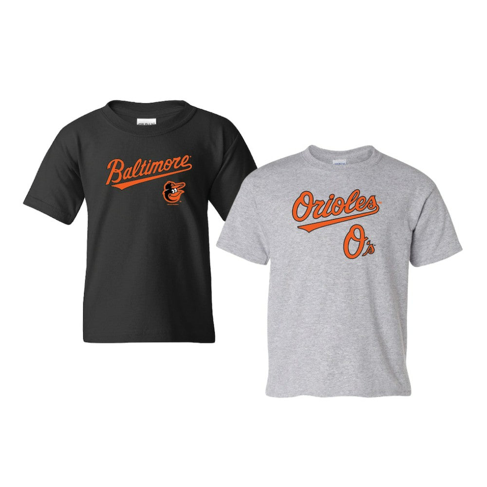 Baltimore Orioles Soft as a Grape Youth 2-Pack Logo T-Shirt Set Outlet