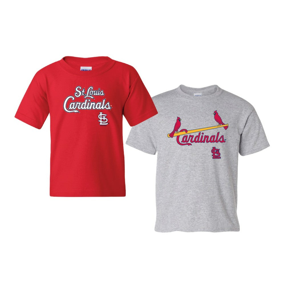 St. Louis Cardinals Soft as a Grape Youth 2-Pack Logo T-Shirt Set for sale