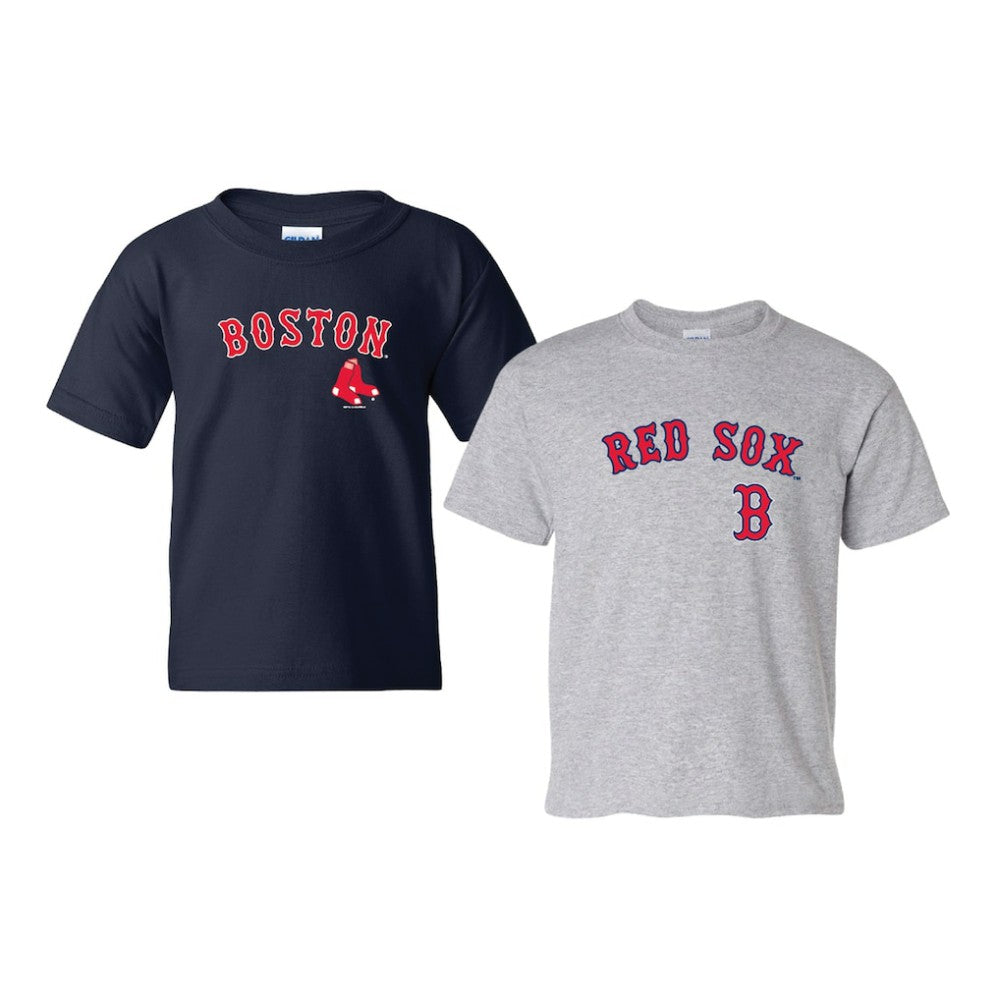 Boston Red Sox Soft as a Grape Youth 2-Pack Logo T-Shirt Set for sale