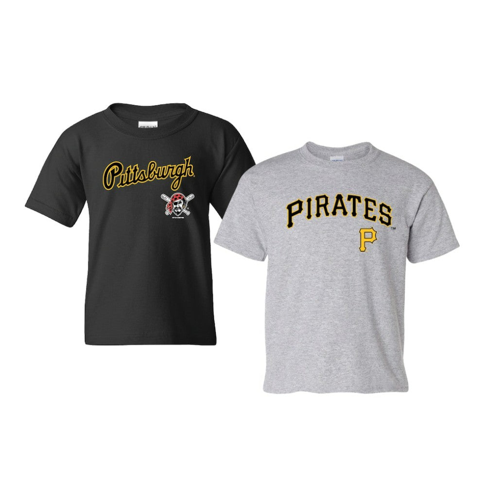 Pittsburgh Pirates Soft as a Grape Youth 2-Pack Logo T-Shirt Set Near Me