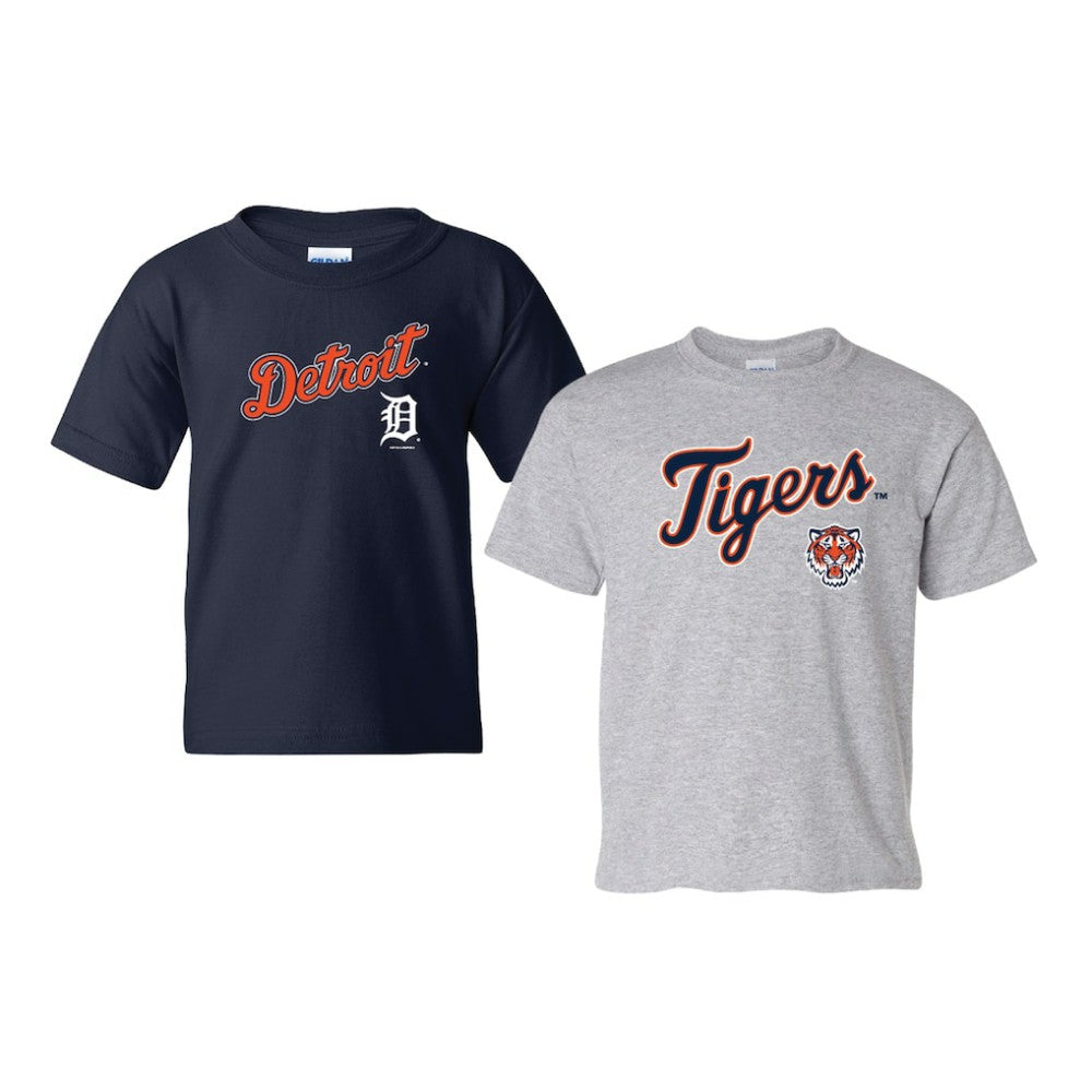 Detroit Tigers Soft as a Grape Youth 2-Pack Logo T-Shirt Set Near Me