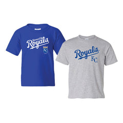 Kansas City Royals Soft as a Grape Youth 2-Pack Logo T-Shirt Set Sale