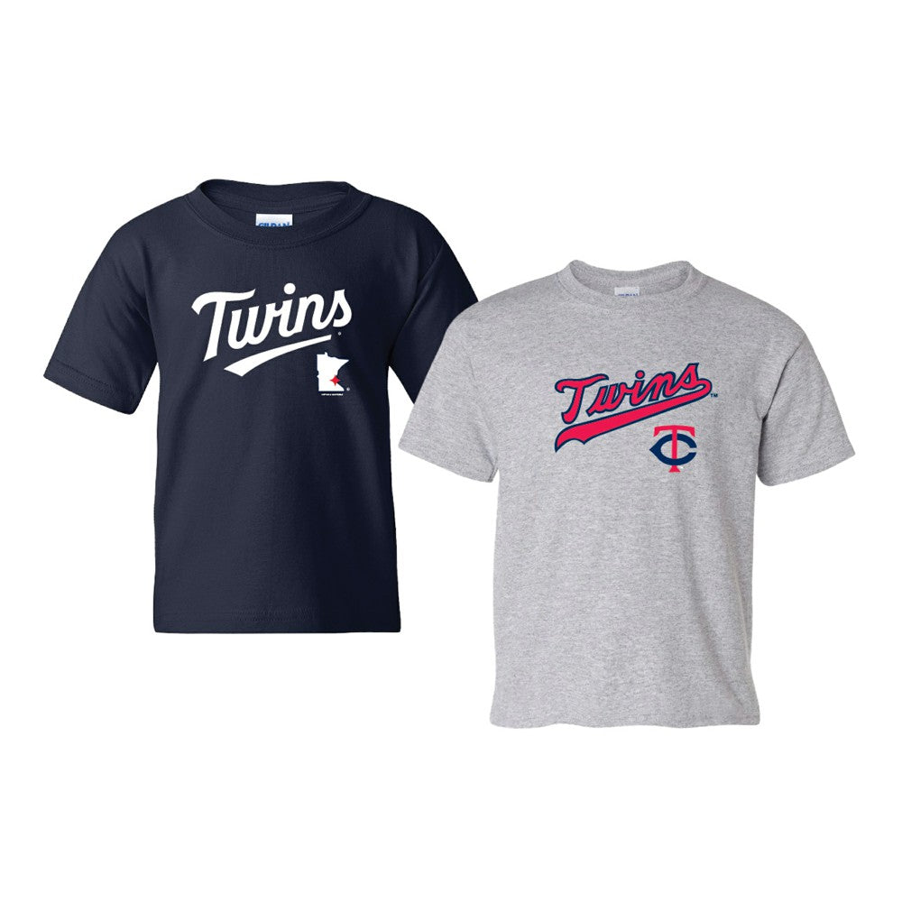Minnesota Twins Soft as a Grape Youth 2-Pack Logo T-Shirt Set Discount
