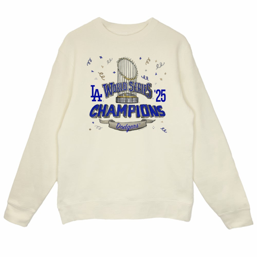 Los Angeles Dodgers Tiny Turnip Women's 2025 World Series Champions Parade Sweatshirt Outlet