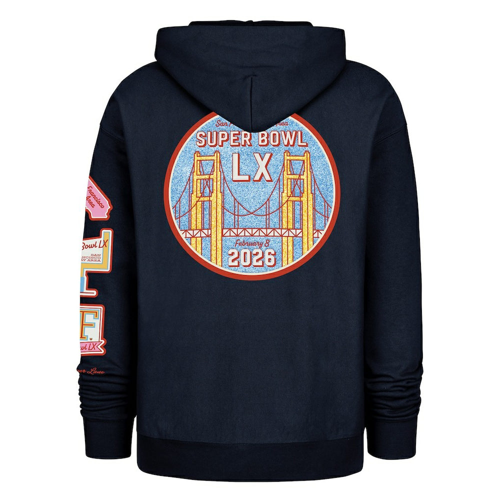 Stoney Clover Lane x '47 Women's Super Bowl LX Patches Foundation Hoodie - Black - 47 brand