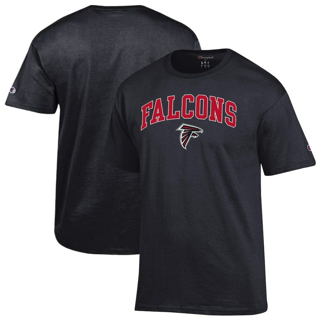 Atlanta Falcons Champion Arch Over Logo T-Shirt - Black - NFL