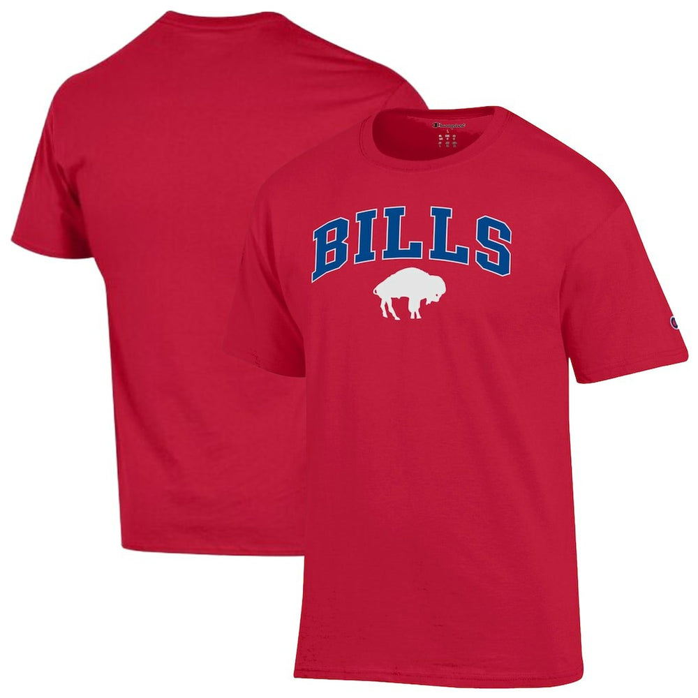 Buffalo Bills Champion Arch Over Logo T-Shirt - Red - NFL