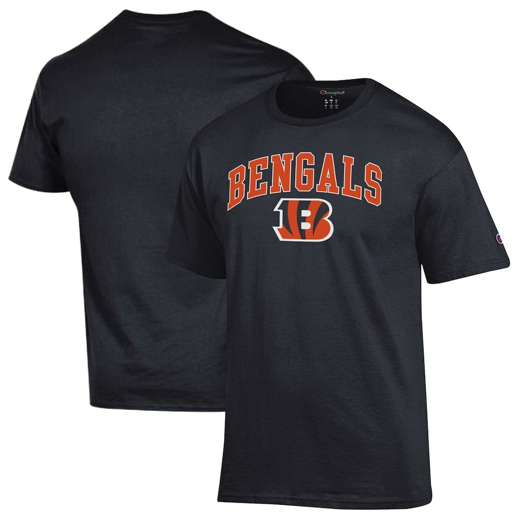 Cincinnati Bengals Champion Arch Over Logo T-Shirt - Black - NFL
