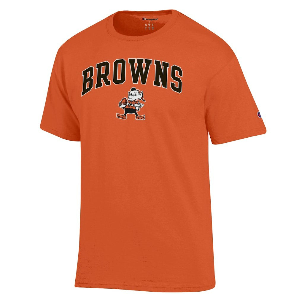 Cleveland Browns Champion Arch Over Logo T-Shirt - Orange - NFL