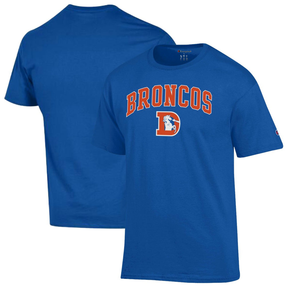 Denver Broncos Champion Arch Over Logo T-Shirt - Royal - NFL