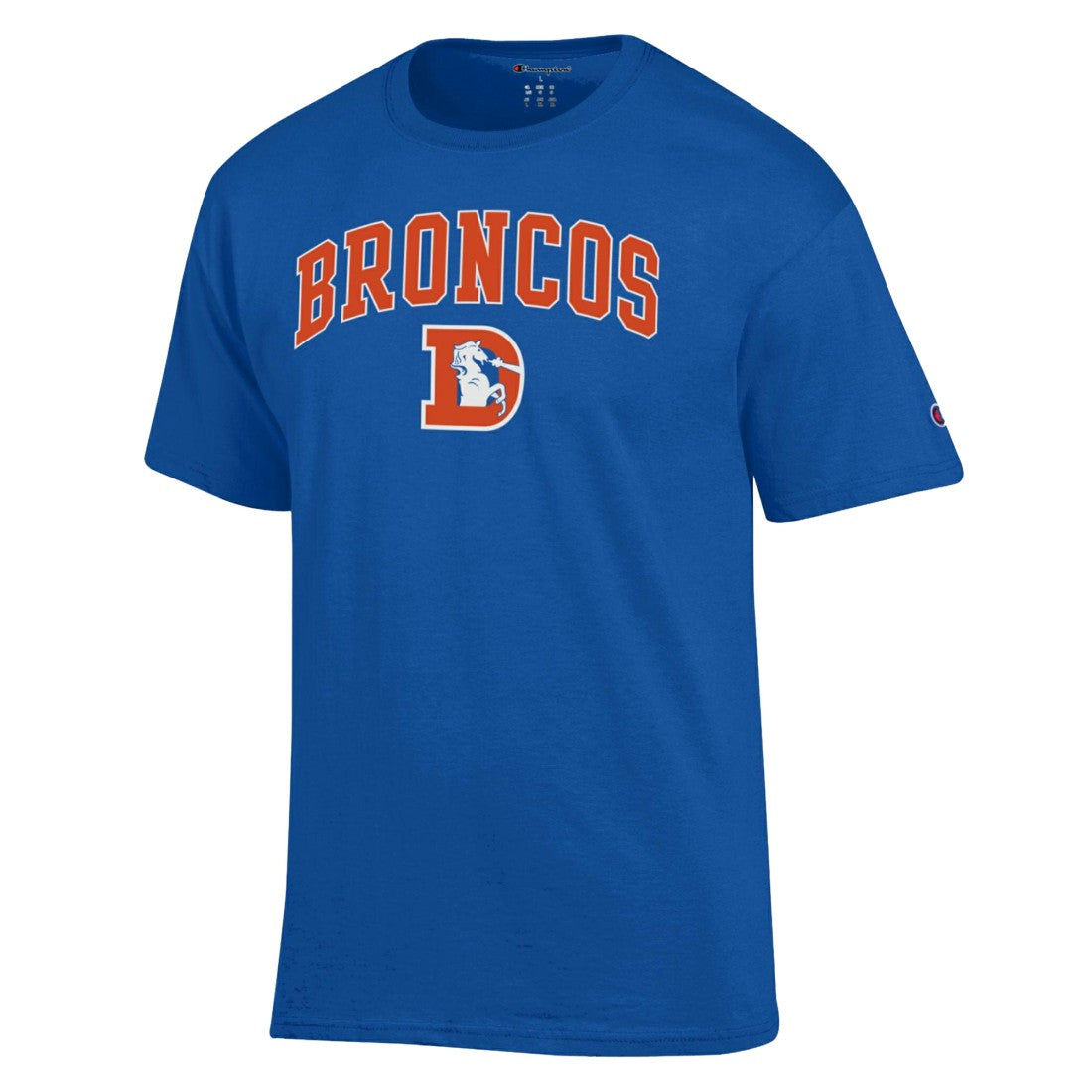 Denver Broncos Champion Arch Over Logo T-Shirt - Royal - NFL