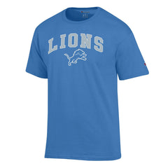 Detroit Lions Champion Arch Over Logo T-Shirt - Blue - NFL