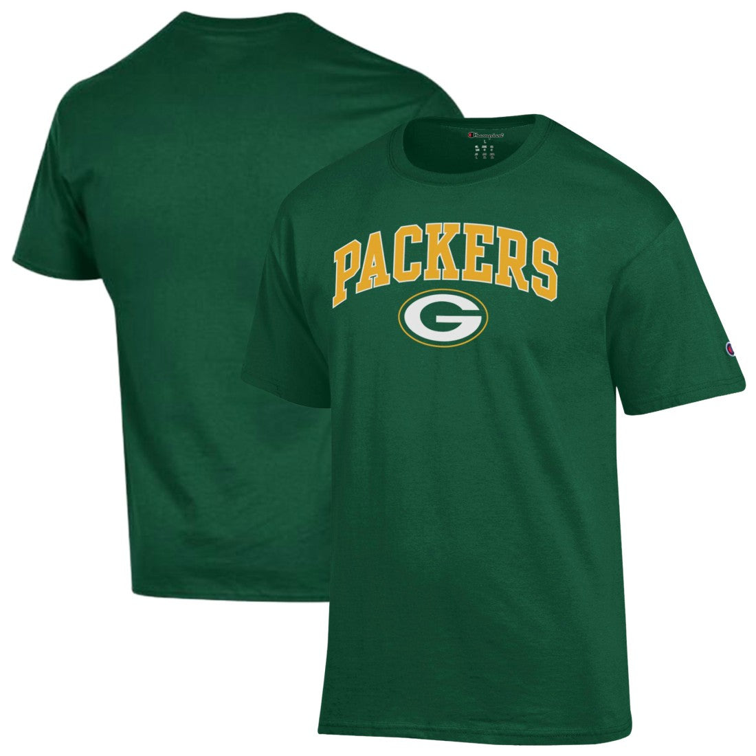 Green Bay Packers Champion Arch Over Logo T-Shirt - Green - NFL