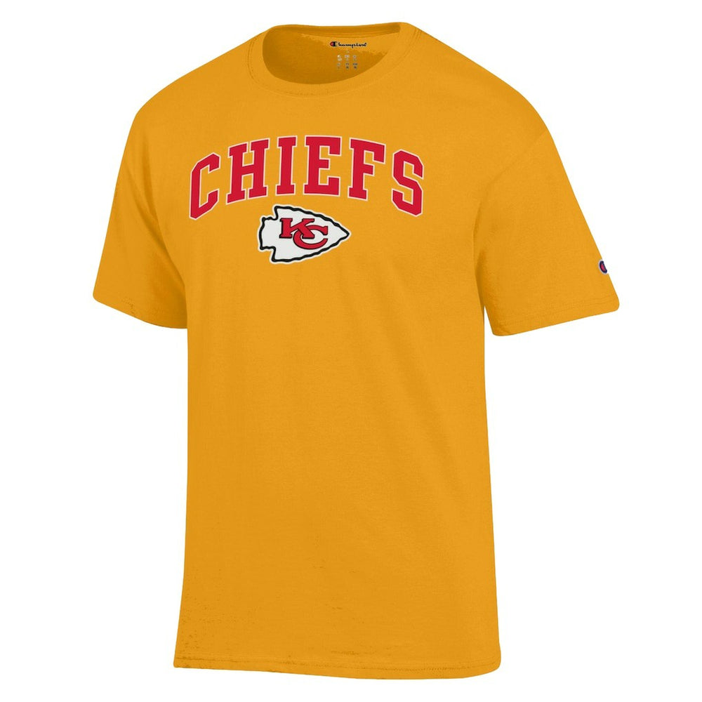 Kansas City Chiefs Champion Arch Over Logo T-Shirt - Gold - NFL