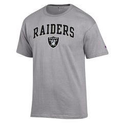 Las Vegas Raiders Champion Arch Over Logo T-Shirt - Gray - NFL
