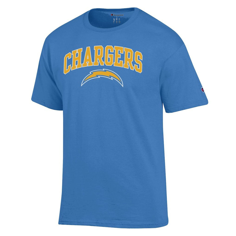 Los Angeles Chargers Champion Arch Over Logo T-Shirt - Powder Blue - NFL